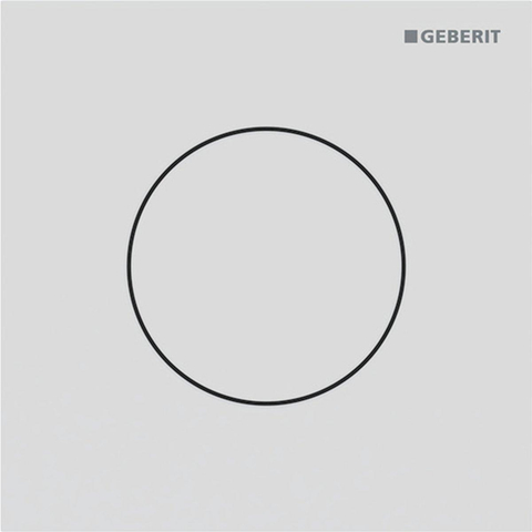 Geberit Type 40 urinioir bedieningsplaat - pneumatisch - rond - matwit/easy-to-clean - mat wit SW1237057