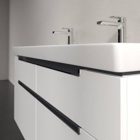 Villeroy & Boch Subway 2.0 wastafelonderkast - 128.7x59cm - 4 lades - mat wit SW479834