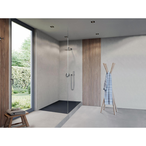 Duravit Sustano Douchebak - 150x80x3cm - Rechthoek - DuraSolid - mat antraciet SW813645