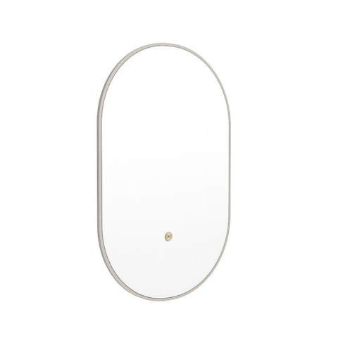 Mondiaz GLOW miroir – ovale – 45 x 90 cm – LED indirecte tout autour – capteur de mouvement – Linen (blanc cassé) SW1105168