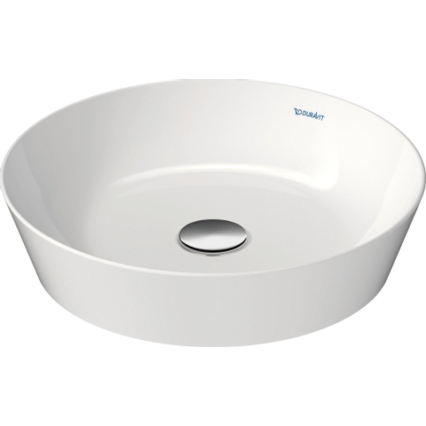 Duravit Cape cod Opzetwastafel - 43x43cm - zonder kraangat - zonder overloop m.wit - mat wit SW297014