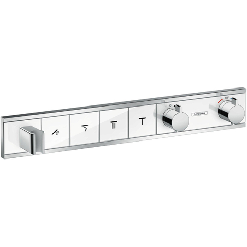 Hansgrohe Rainselect Afbouwdeel - voor inbouw douchekraan - thermostatisch - voor 4 functies - 59.8x9cm - thermostaat - hoogglans chroom SW157090