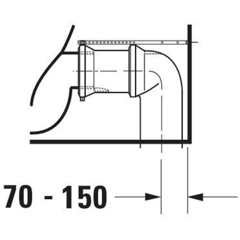 Duravit Starck 3 Duoblokpot - diepspoel PK Big - zonder reservoir - 42x74cm - wit 0290473