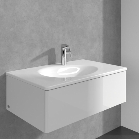 Villeroy & Boch Antao 1 greeps wastafelkraan - 173mm - met push open afvoergarnituur - hoogglans chroom SW974147