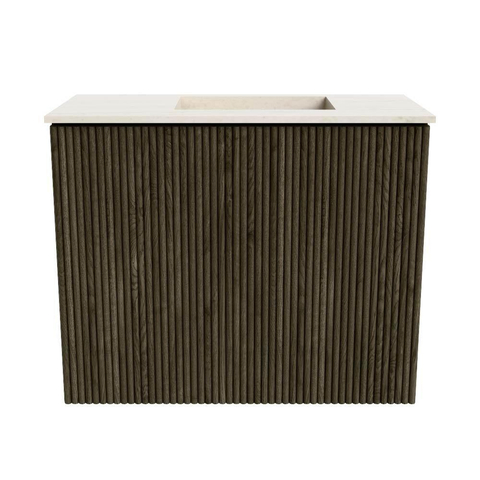 Mondiaz JOYA-DLUX 50cm toiletmeubel - kleur Shadow - Wastafel FAYE positie Rechts 1 kraangat kleur Meli. SW1424867