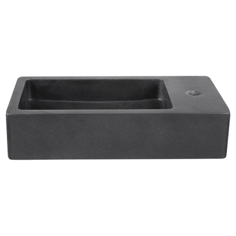 Differnz Hura lave-mains - 40x22x9cm - basalte - 1 trou robinet - sans bonde - anthracite SW1236899