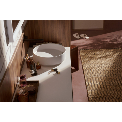 Hansgrohe Xuniva Waskom - 40x40cm - rond - zonder kraangat - zonder overloop - zand matt beige SW1413523