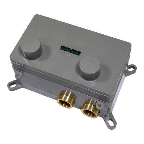 BRAUER Copper Edition Thermostatische Regendouche inbouw - drukknoppen - SET 69 - 20cm hoofddouche - gebogen muurarm - 3 standen handdouche - doucheslang - geïntegreerde glijstang - koper geborsteld PVD SW925608