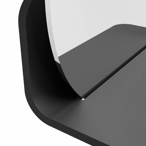 Mondiaz SPOT miroir – Ø 30 cm – avec tablette – Dark grey (gris) SW1235512