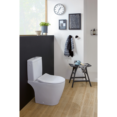 Villeroy & Boch Avento abattant de WC - SlimSeat avec couvercle avec SoftClose et QuickRelease avec charnières en inox blanc SW60338