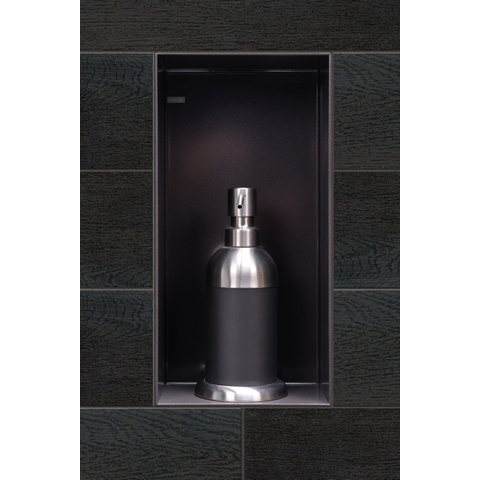 Looox Colour BoX inbouwnis - 15x30x10cm - RVS antraciet mat GA48345