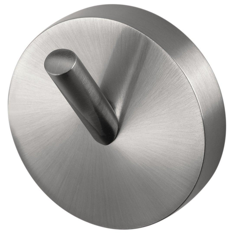 Haceka Kosmos Handdoekhaak - rond - enkel - geborsteld RVS SW654003