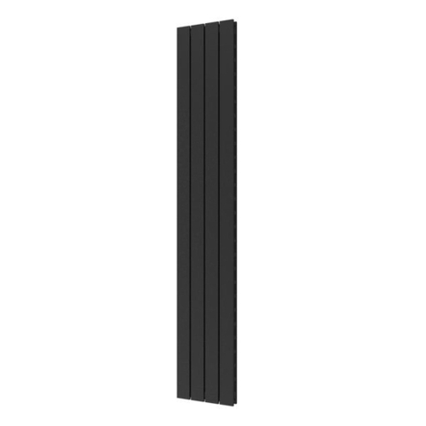 Plieger Cavallino Retto designradiator verticaal dubbel middenaansluiting 1800x298mm 817W zwart grafiet (black graphite) 7253030
