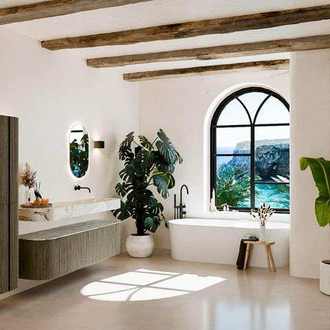 MONDIAZ THOR-DLUX Meuble de salle de bains 170cm arrondi gauche + droite couleur Shadow avec 1 tiroir et 2 portes. Vasque suspendue CLOUD Droite sans trou de robinet couleur Glace. SW1465533