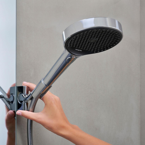 Hansgrohe RainFinity Showerpipe - 360 - 1jet - met showertablet - 350 - hoogglans chroom SW918118