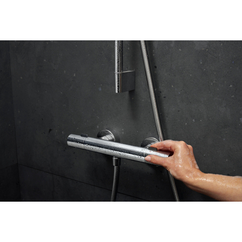 Hansgrohe Ecostat fine Douchekraan - thermostatisch - zonder omstel HOH=15cm - thermostaat - hoogglans chroom (wit) SW1152220