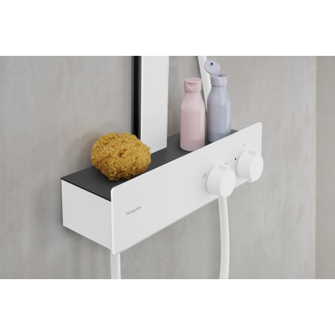 Hansgrohe RainFinity Showerpipe - 250 - 1jet - ecosmart - met ShowerTablet - 350 - mat wit SW918223