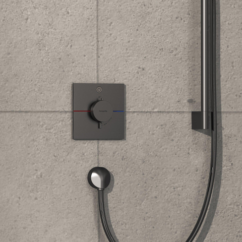 Hansgrohe ShowerSelect Comfort E Thermostaat - inbouw - 1 functie - zwart chroom SW918059