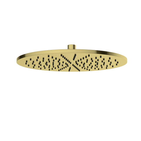 Wiesbaden Unimatch Hoofddouche rond - 30x0.8cm - PVD - geborsteld messing (goud) SW373299