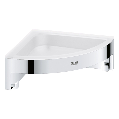 GROHE Start Cube Receveur de douche - 16x16x6cm - modèle d'angle - montage mural - chrome SW878328