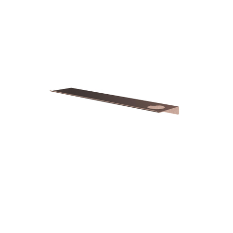 Hotbath &MORE Planchet - 60cm - inclusief bevestigings rails - 1 uitsparing - voor zeepdispenser of beker - PVD - geborsteld koper SW1245940