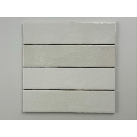 ÉCHANTILLON Terravito Mellina Carrelage mural en céramique - 6x24.6cm - 8mm - Blanc SW1441120