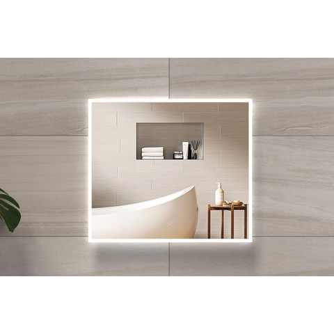 H&R Badmeubelen Mikado spiegel 80x70cm dimbaar LED met verwarming SW997261