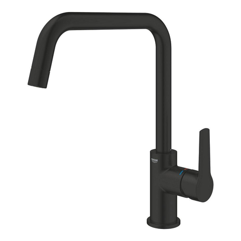 Grohe Start Keukenkraan - 1-gats - hoge draaibare uitloop - voorsprong 22.8cm - matte black (mat zwart) SW924678