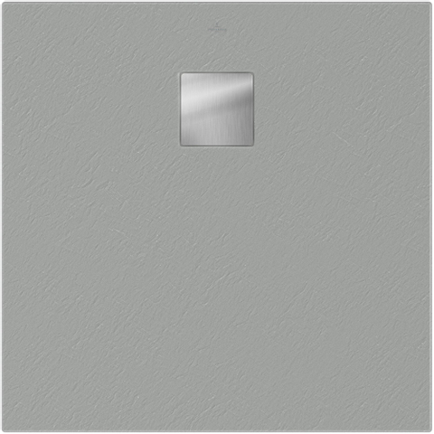 Villeroy & Boch Excello douchebak vierkant - 80x80x4cm - Nature Grey (grijs) SW392298