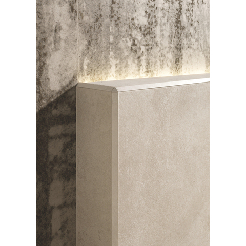 ÉCHANTILLON Terravito Elzino carreau mural et de sol - 80x80cm - rectifié - Aspect pierre naturelle - White mat (blanc) SW1221632