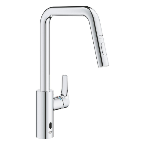 Grohe Eurosmart E Hybrid robinet de cuisine mélangeur bec en U double jet SW1234858