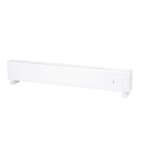 Eurom Alutherm Radiateur convecteur - 145x21cm - IP24 - 2500 watts - wifi - sol/mur - Horizontal - métal blanc mat SW999862
