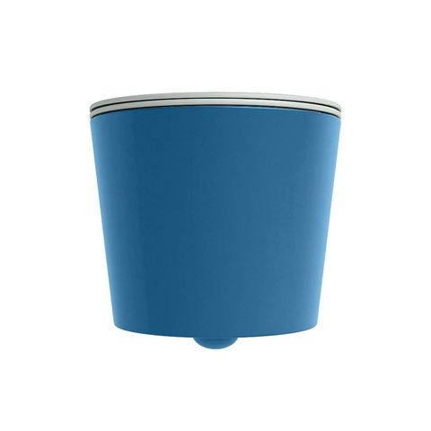 Mondiaz LAVIE WC suspendu – sans bride – 36 x 53 cm – avec abattant softclose – Jeans (bleu), abattant Greey (vert clair/gris) SW1208675