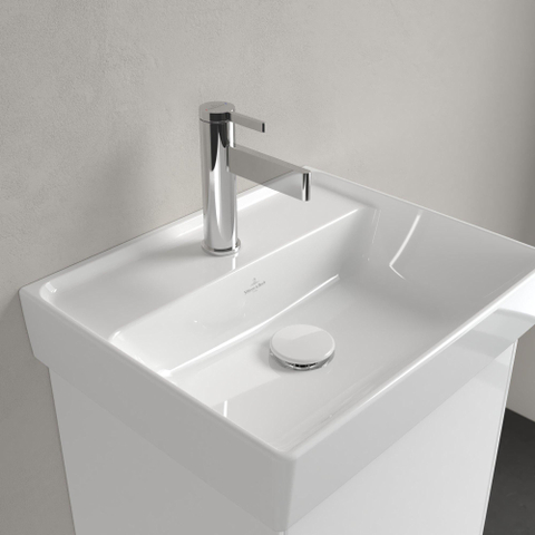 Villeroy & Boch Collaro fontein - 45x37cm - zonder overloop - 1 kraangat CeramicPlus - White Alpine (glans wit) SW358369
