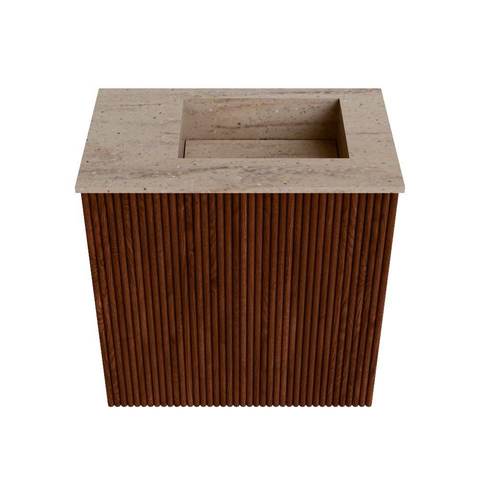 Mondiaz JOYA-DLUX Meuble de toilette 40cm - couleur Ruby - Lavabo FAYE position Droite Sans trou de robinet couleur Saba. SW1425572