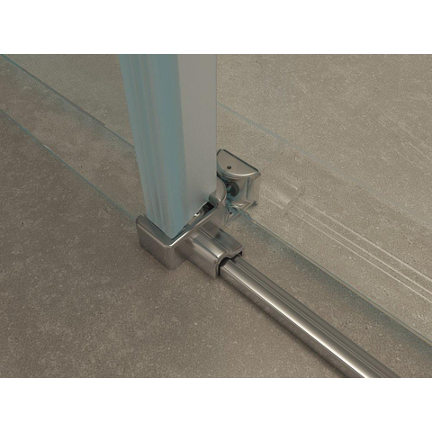 Wiesbaden Slide porte coulissante pour niche 1400 x 2000 x 8 mm verre clair nano/chrome SW62385