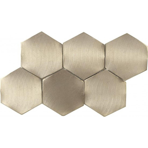 Ceralto Fenera Mosaic Mozaïektegel - 16.2x28cm - hexagon - 4mm - Gold mat/glans SW798685