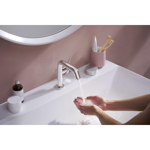 Hansgrohe Tecturis s Eengreeps wastafelkraan - 110 Fine - coolstart - zonder waste - hoogglans chroom SW918804