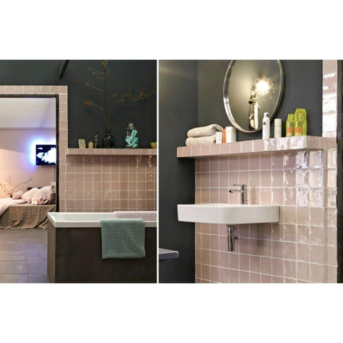 Vtwonen Villa Carrelage mural 13x13 cm pink mat SW360036