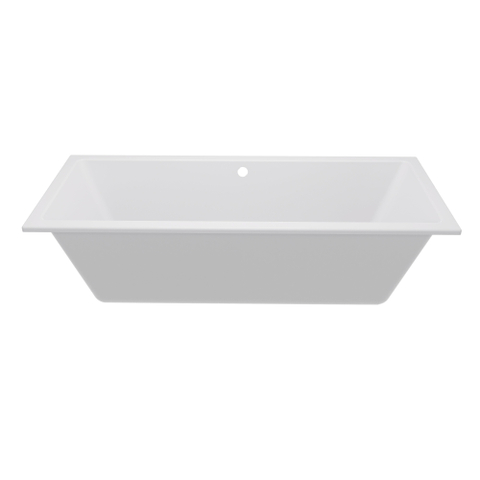 Zeza Square Ligbad - 170x75cm - acryl - glans wit OUTLETSTORE STORE43104