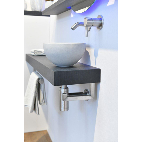 Looox Ceramic raw Sink Small Waskom / fontein 23cm licht grijs SW405443