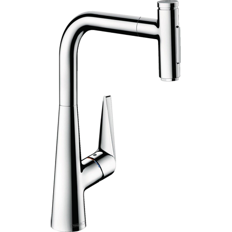 Hansgrohe keukenkranen Talis - select M51 - 1 greeps keukenkraan - 300 uittrb vdch - sbox - 2 str.srt - hoogglans chroom SW241715