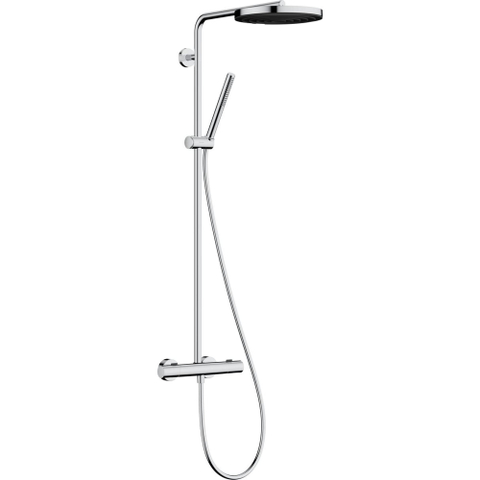Hansgrohe Pulsify S Puro Thermostatische Regendoucheset - 26cm - ronde hoofddouche - staaf - handdouche - thermostaat - chroom SW1151871