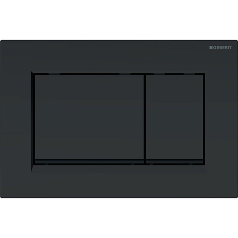 Geberit Sigma20 bedieningsplaat - 2-toets spoeling - vierkant - dualflush - mat zwart SW420177