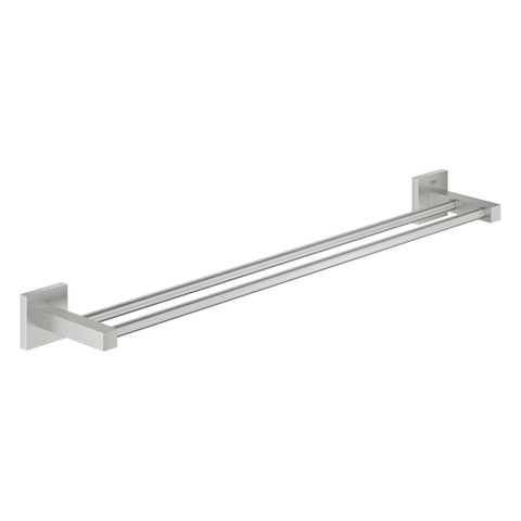 Grohe Start Cube handdoekhouder - 60cm - dubbel - Supersteel (RVS) SW878158