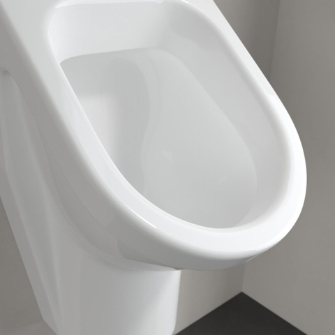 Villeroy et Boch Omnia Architectura Cuvette d’urinoir avec connexion cachée avec fixation et mouche Blanc 0101003