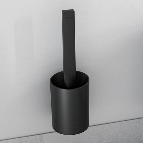 Hansgrohe Wallstoris Closetborstelhouder - 10x34.1x11.2cm - mat zwart SW651604