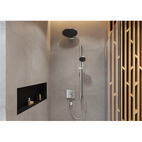 Hansgrohe Pulsify select s - select glijstangset - 3jet Relaxation - ecosmart - 10.5cm - met glijstang 90 cm - hoogglans chroom SW651055
