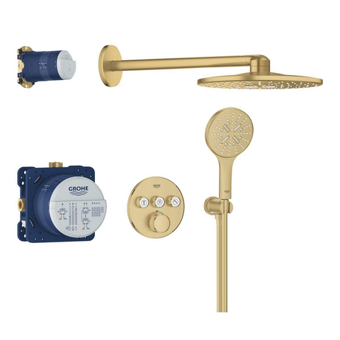 Grohe Grohtherm Smartcontrol Perfect Douche pluie - Cool sunrise brossé (or) SW1077310