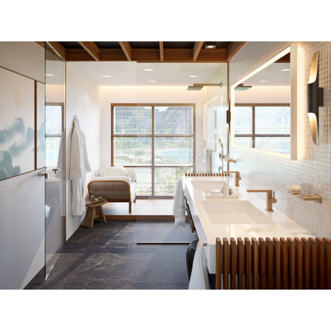 Hansgrohe Raindance alive Douchearm - 39cm - geborsteld brons SW917963
